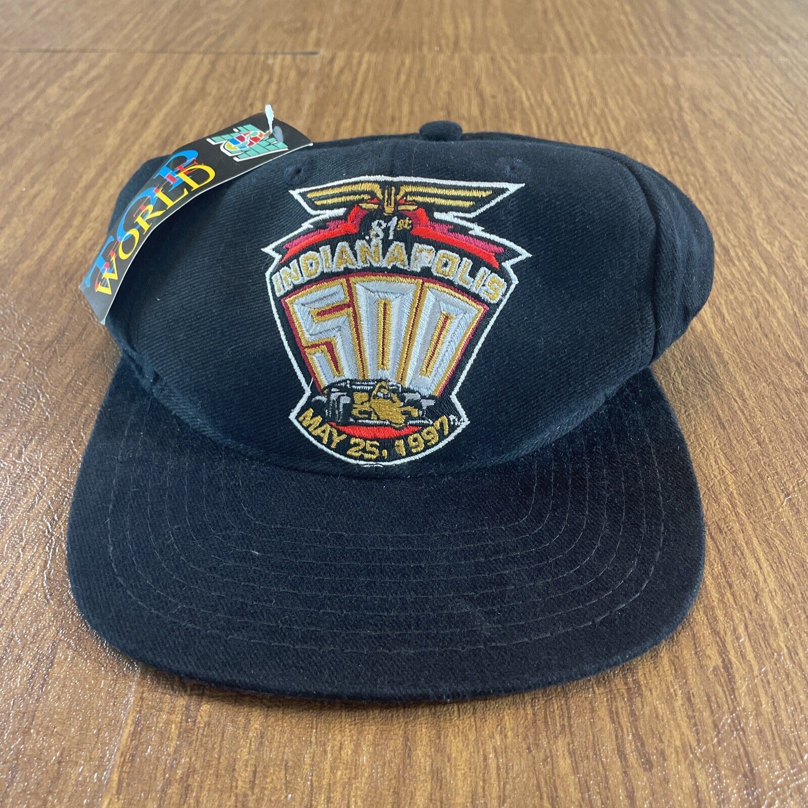 Vtg 1997 Indianapolis Indy 500 Race Snapback Embroidered Hat Baseball Cap Racing